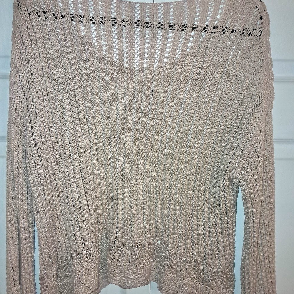 Elegant Beige Knit Sweater